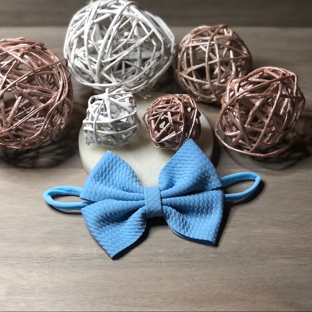 BOW HEADBANDS!! Set of 10 infant bow headbands 🌈 - Picture 10 of 10